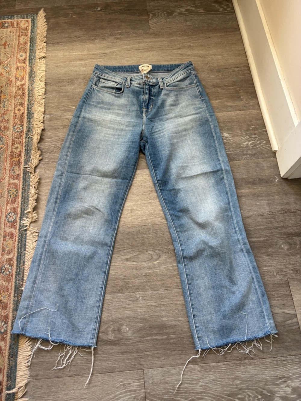 L’agence Wanda high rise crop wide leg size 26